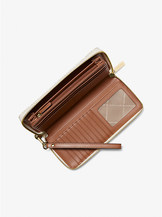 Michael Kors Outlet Jet Set Travel Large Logo Continental Wristlet