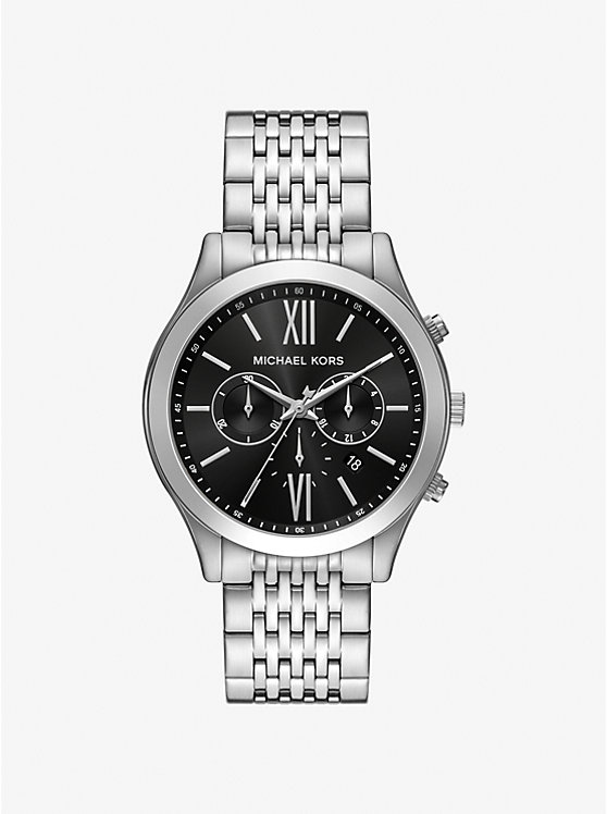 Michael Kors Outlet Oversized Aspyn Silver-Tone Watch