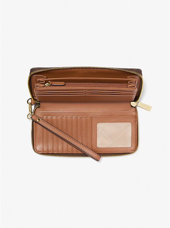 Michael Kors Outlet Jet Set Travel Large Logo Continental Wristlet