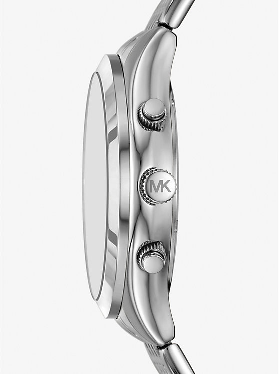 Michael Kors Outlet Oversized Aspyn Silver-Tone Watch