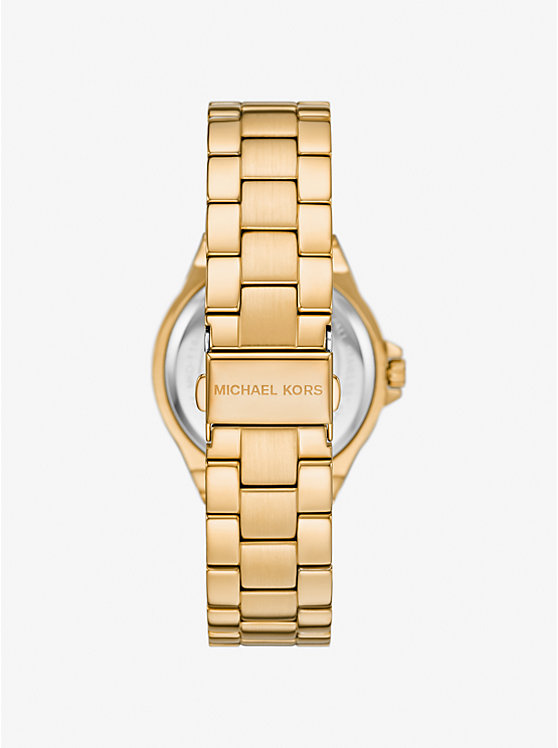 Michael Kors Outlet Lennox Pavé Gold-Tone Watch