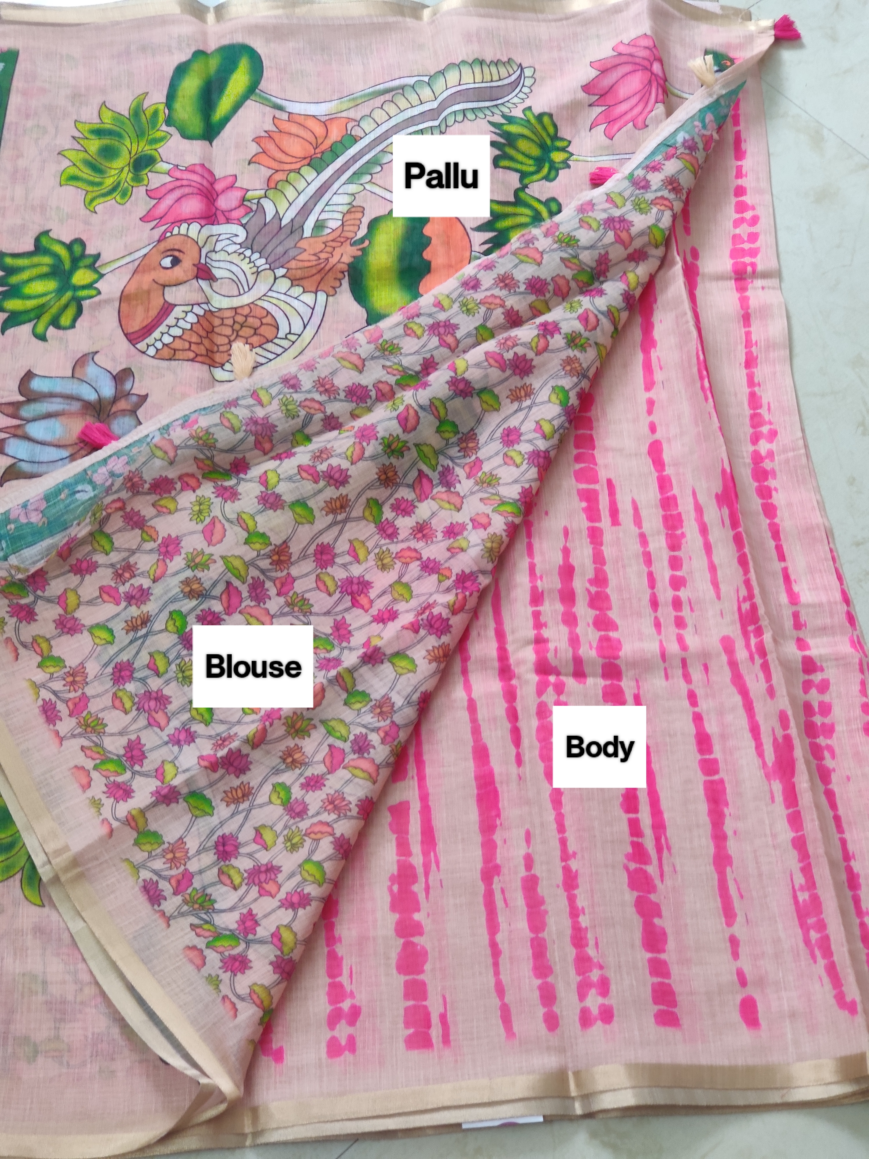 Linen Cotton Saree 