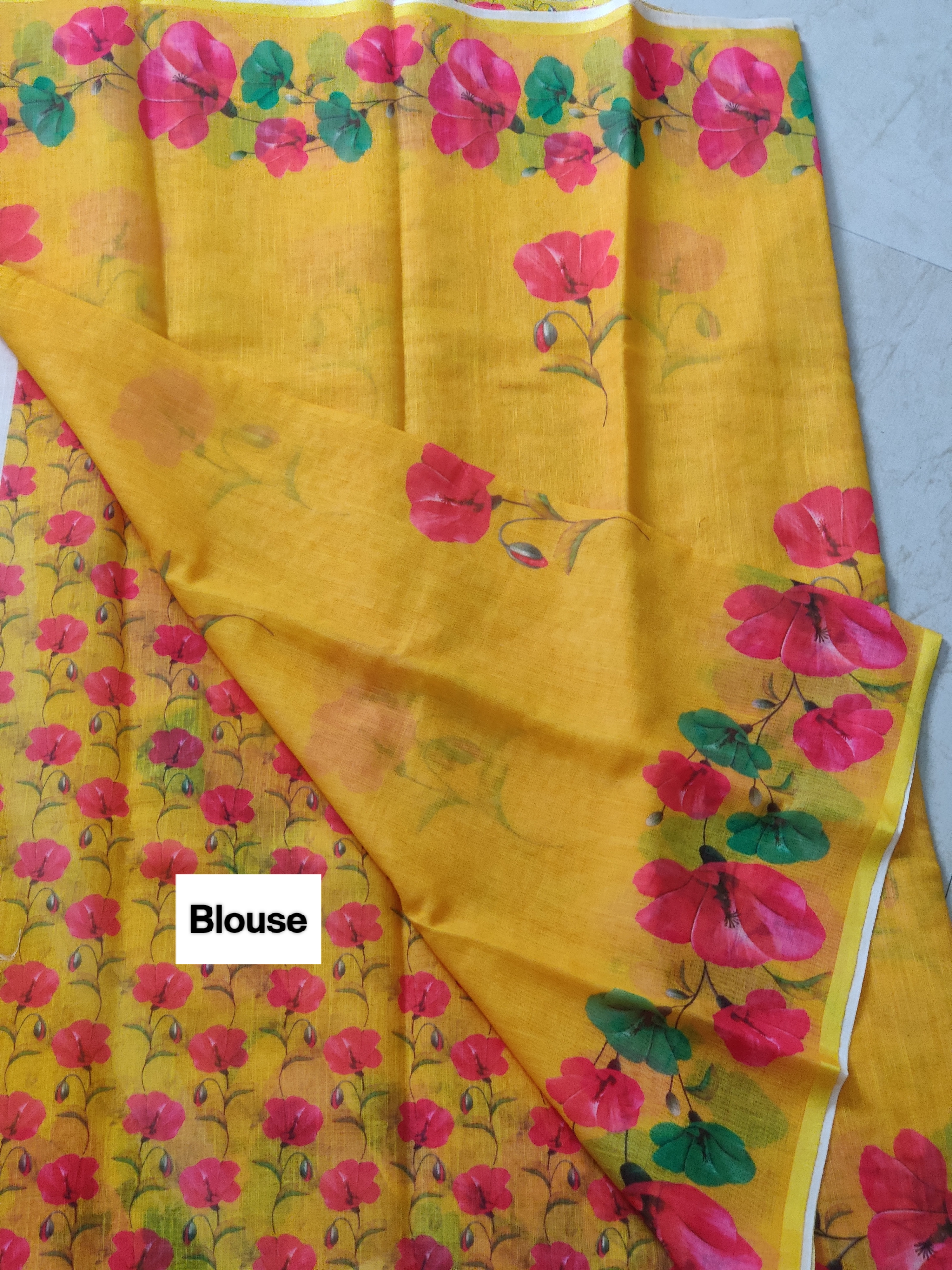 Linen Cotton Saree 