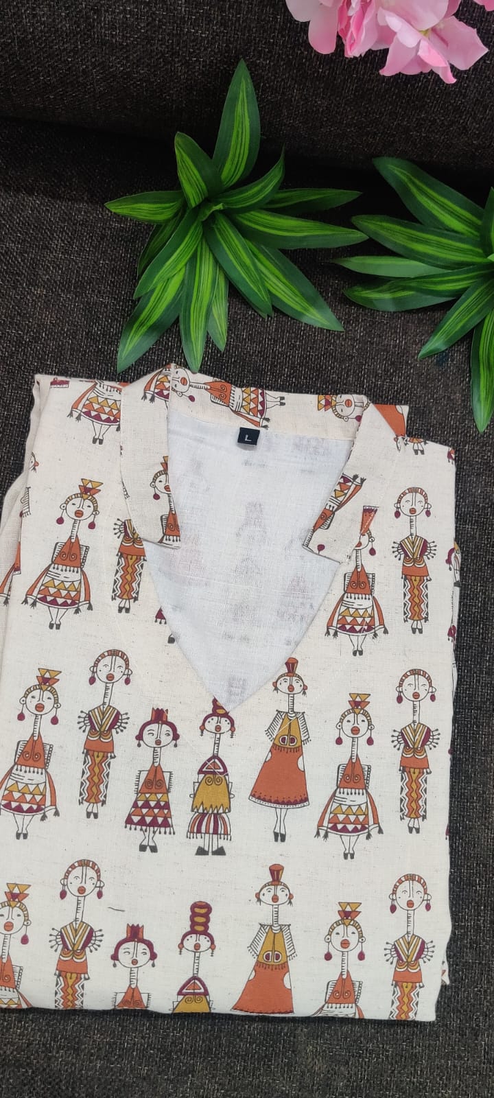 Printed Cotton Maxi Dress