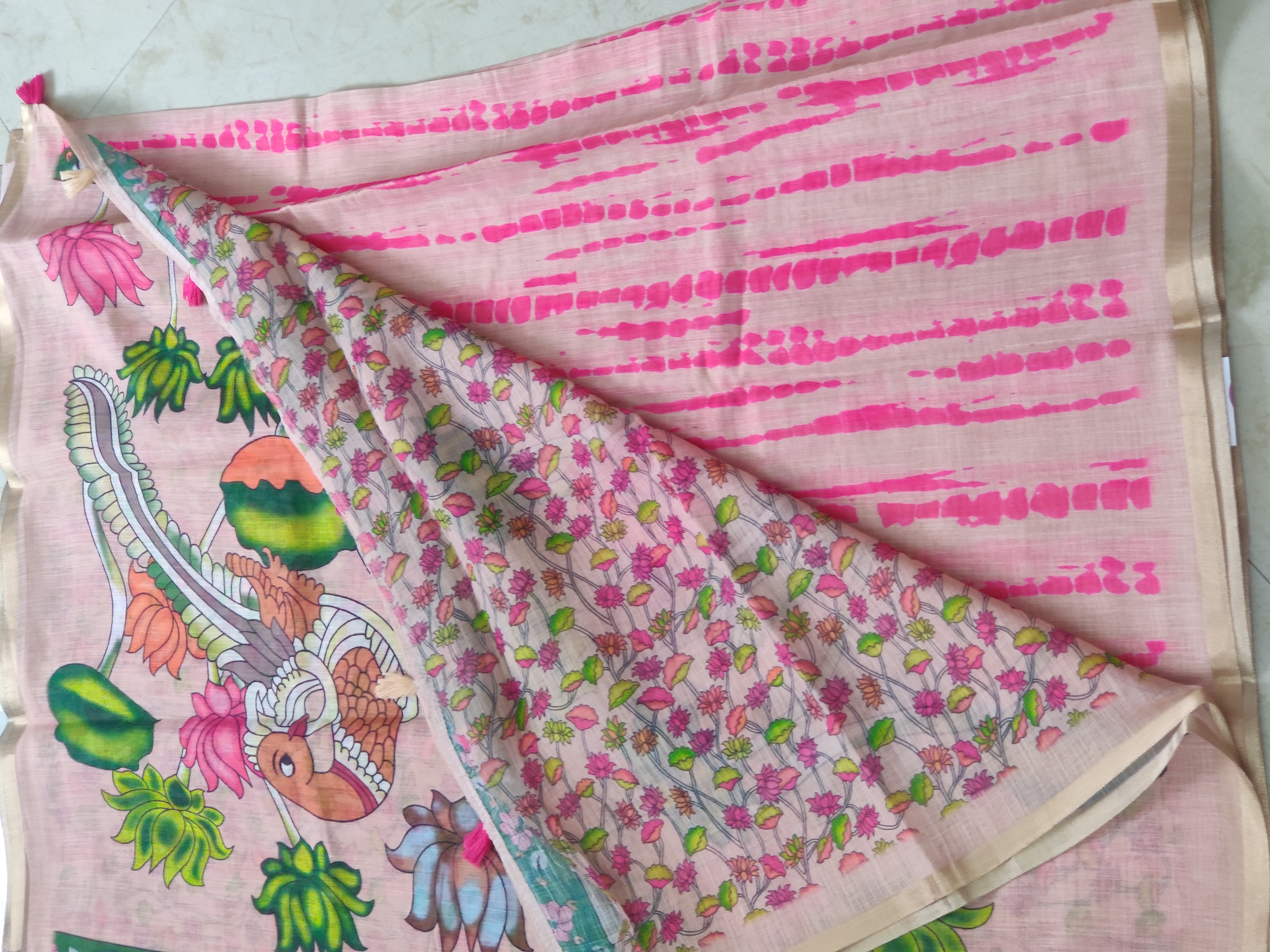 Linen Cotton Saree