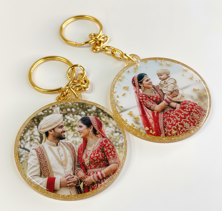 Personalized Photo Keychains ( 2 Piece)