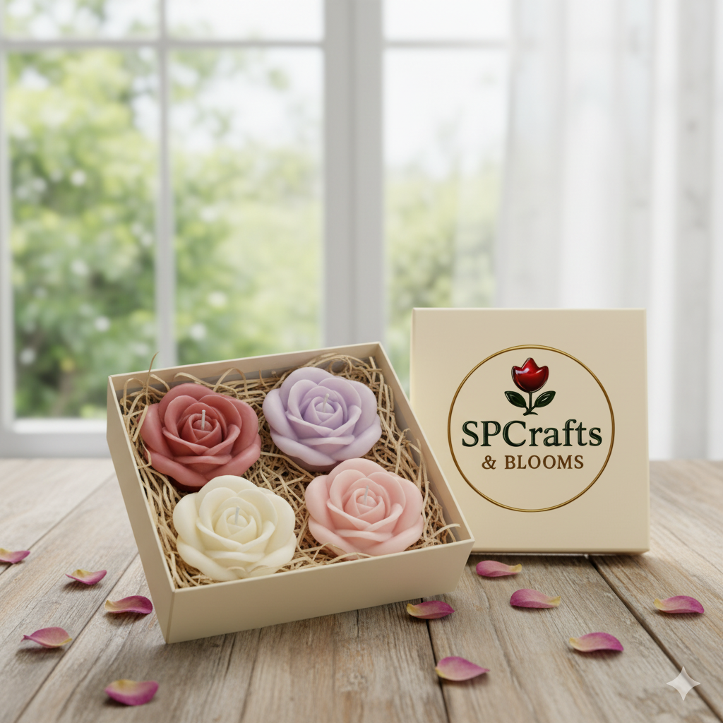 The Garden of Roses Scented Candle Set – Elegance in Every Bloom