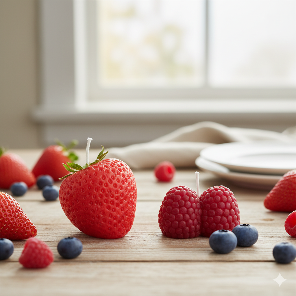 🍓 The "Berry Bliss" Vanilla Dessert Candle 🫐