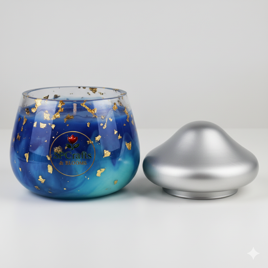 Mystical Mushroom Jar – Handcrafted Resin Decor