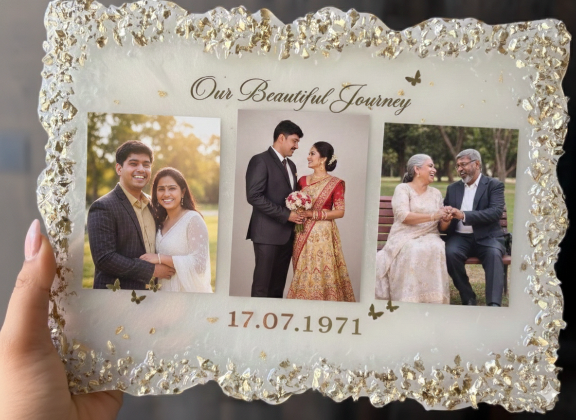 Personalized Wedding Anniversary Photo Frame