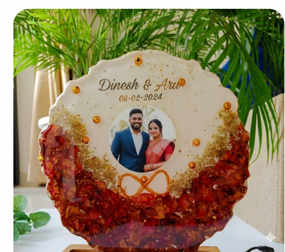 Personalized Wedding Photo Plaque