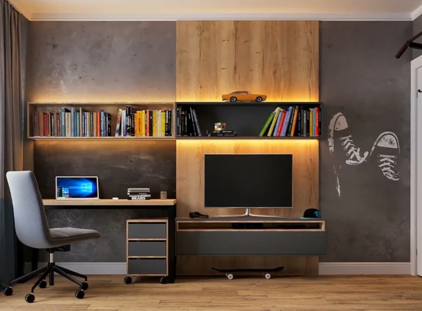 Modern Study Desk Set