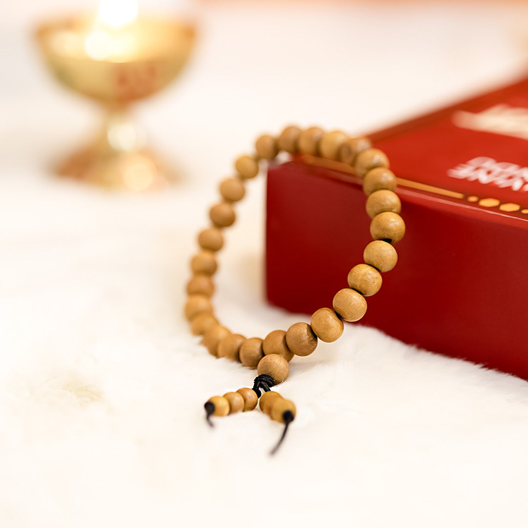 Wooden Prayer Bead Bracelet