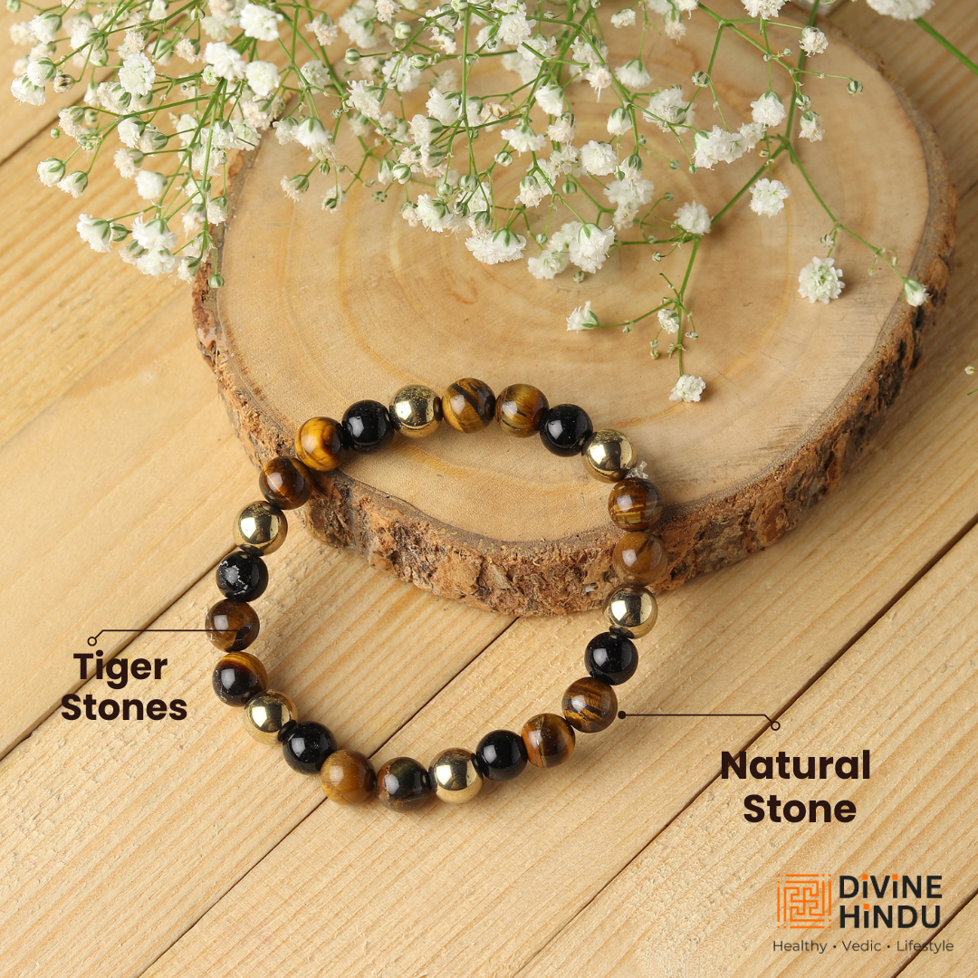 Tiger Eye and Natural Stone Bracelet