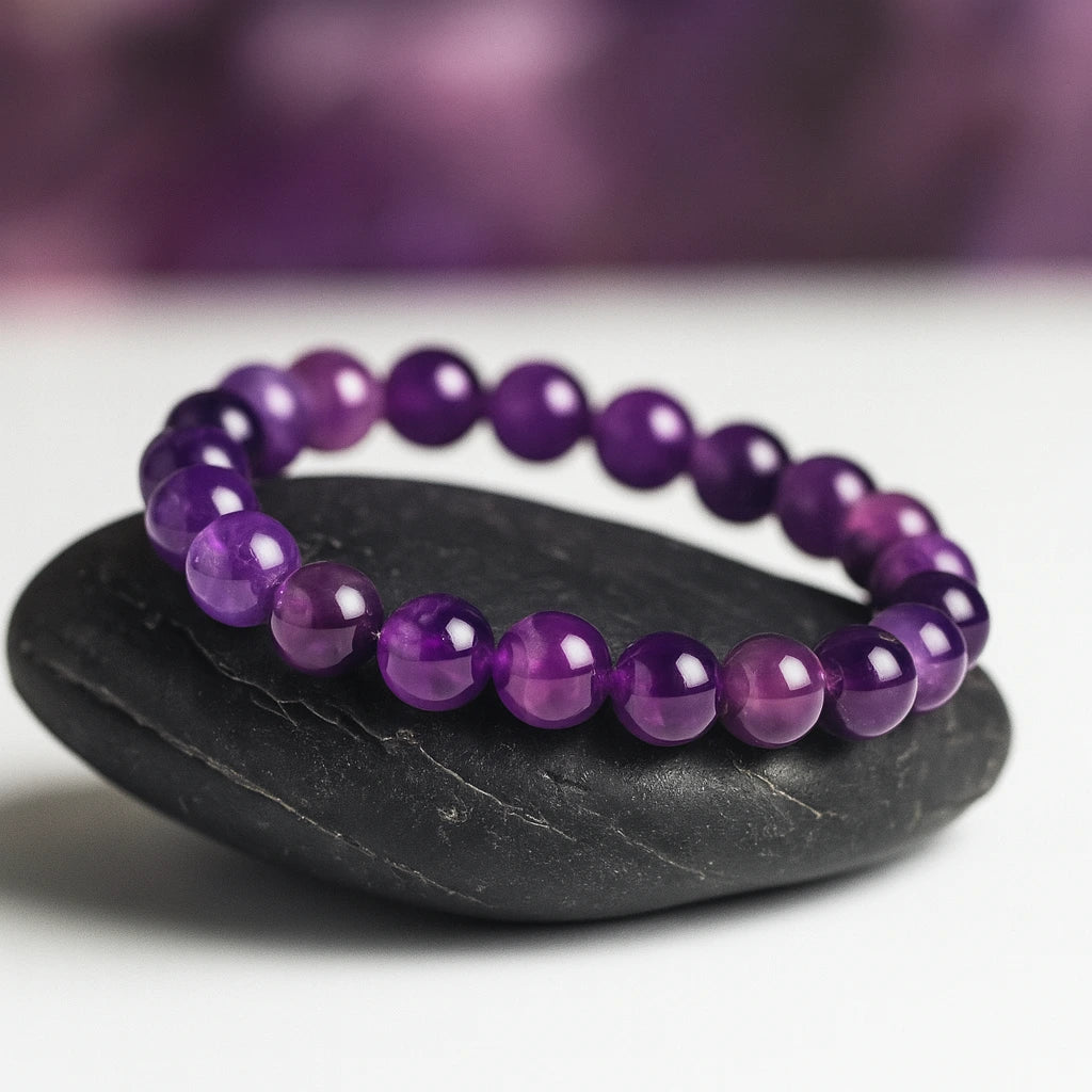 Amethyst Bead Bracelet