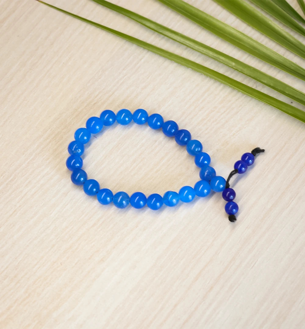 Blue Beaded Bracelet