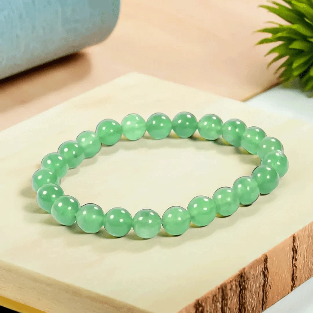 Green Jade Bead Bracelet