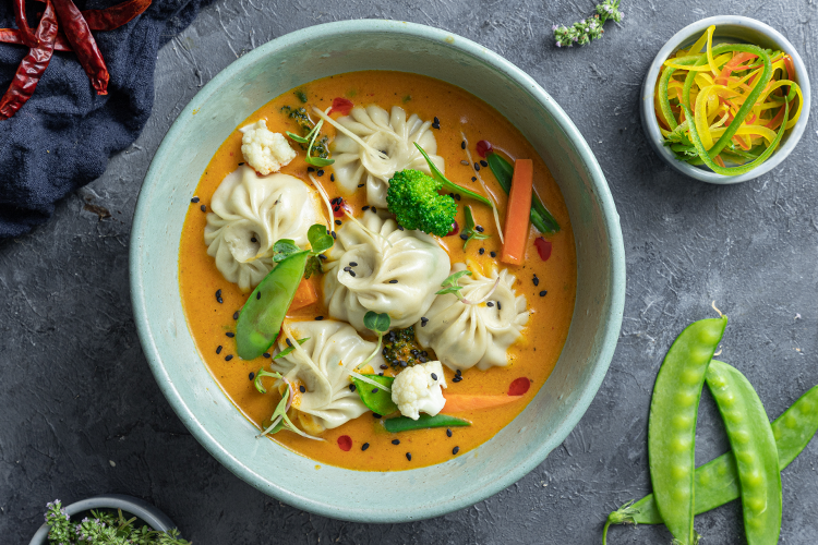 Jhol Momo - Veg (Maida)