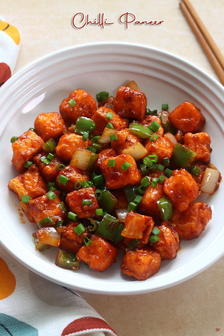 Chili Paneer Dry (6pcs)