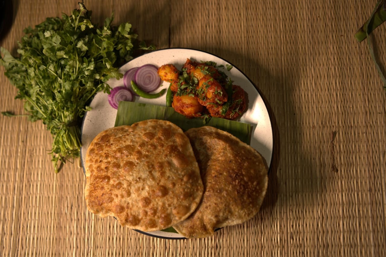 Stuffed Paratha with Spiced Potatoes