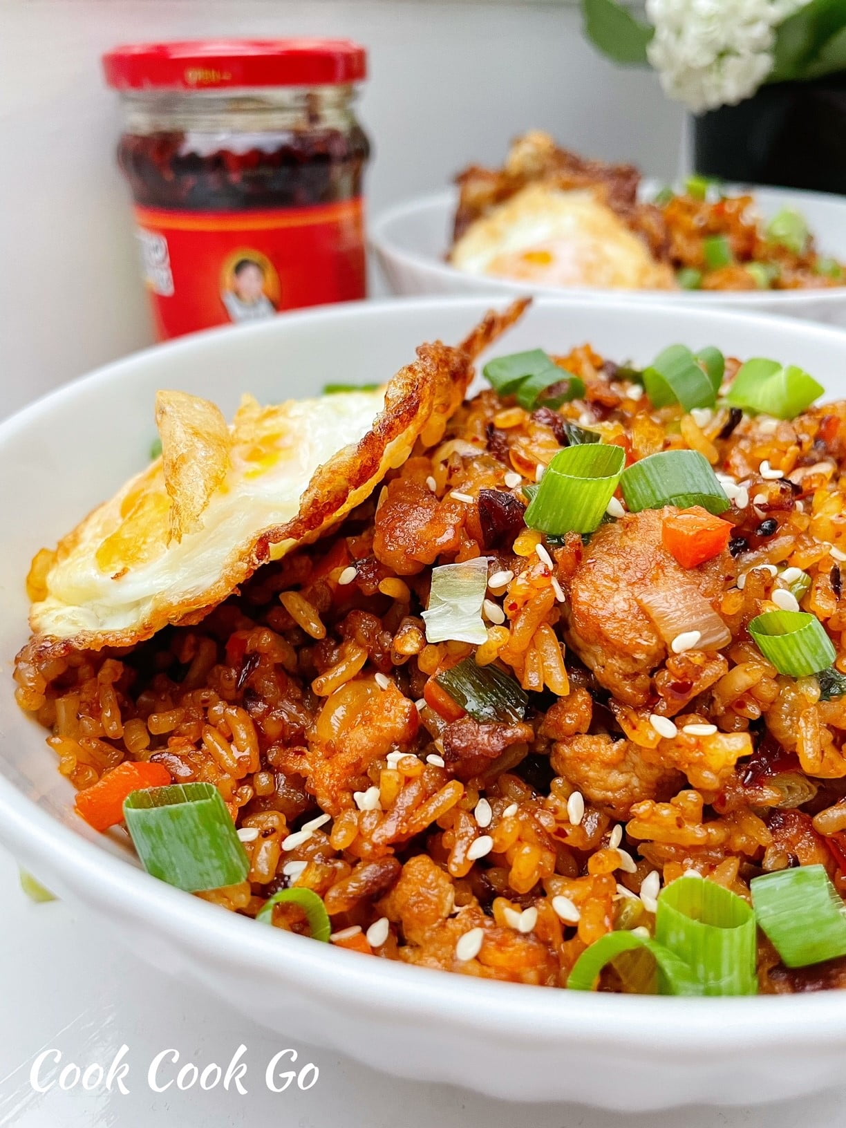 Hot Garlic Rice (1ltr) - Pork Mixed