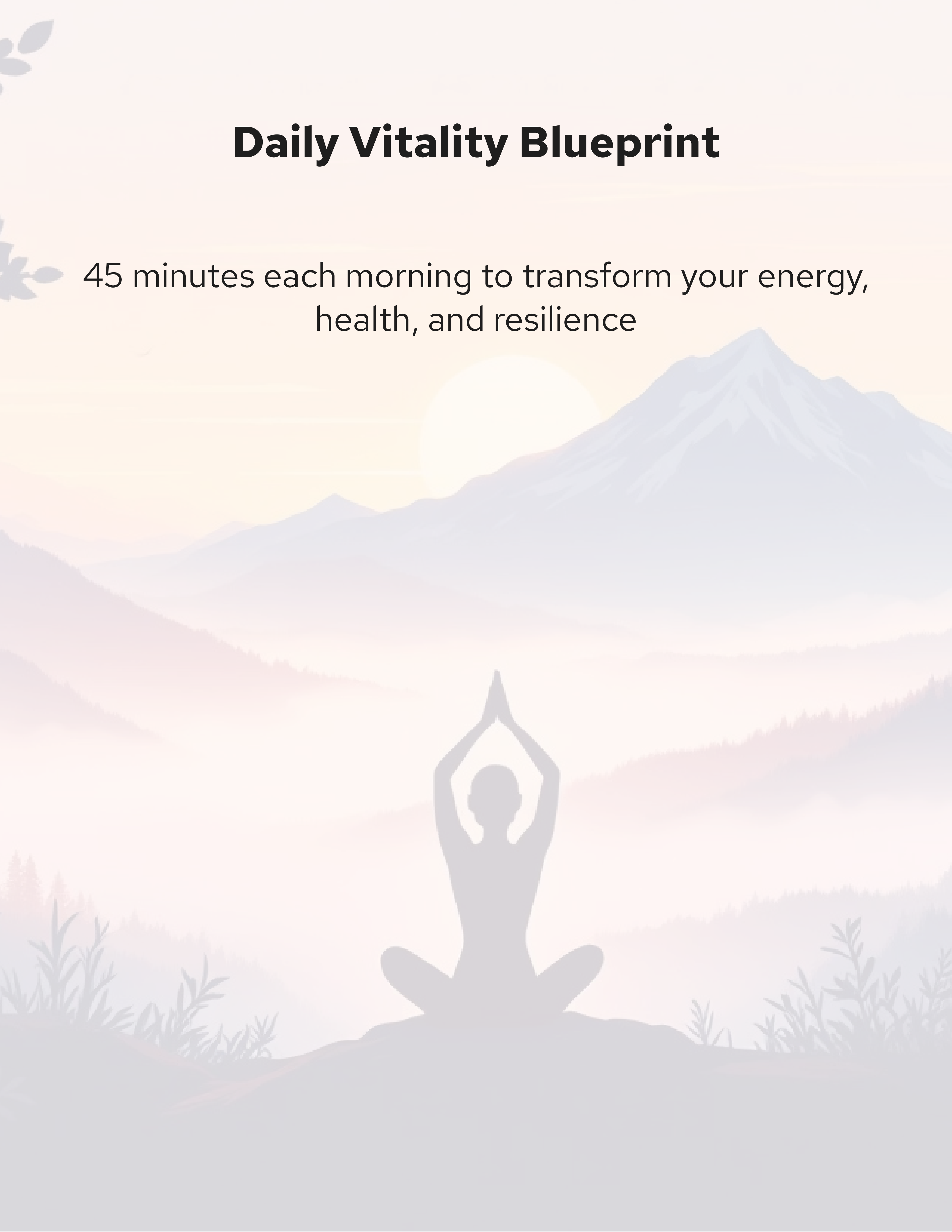 Daily Vitality Blueprint