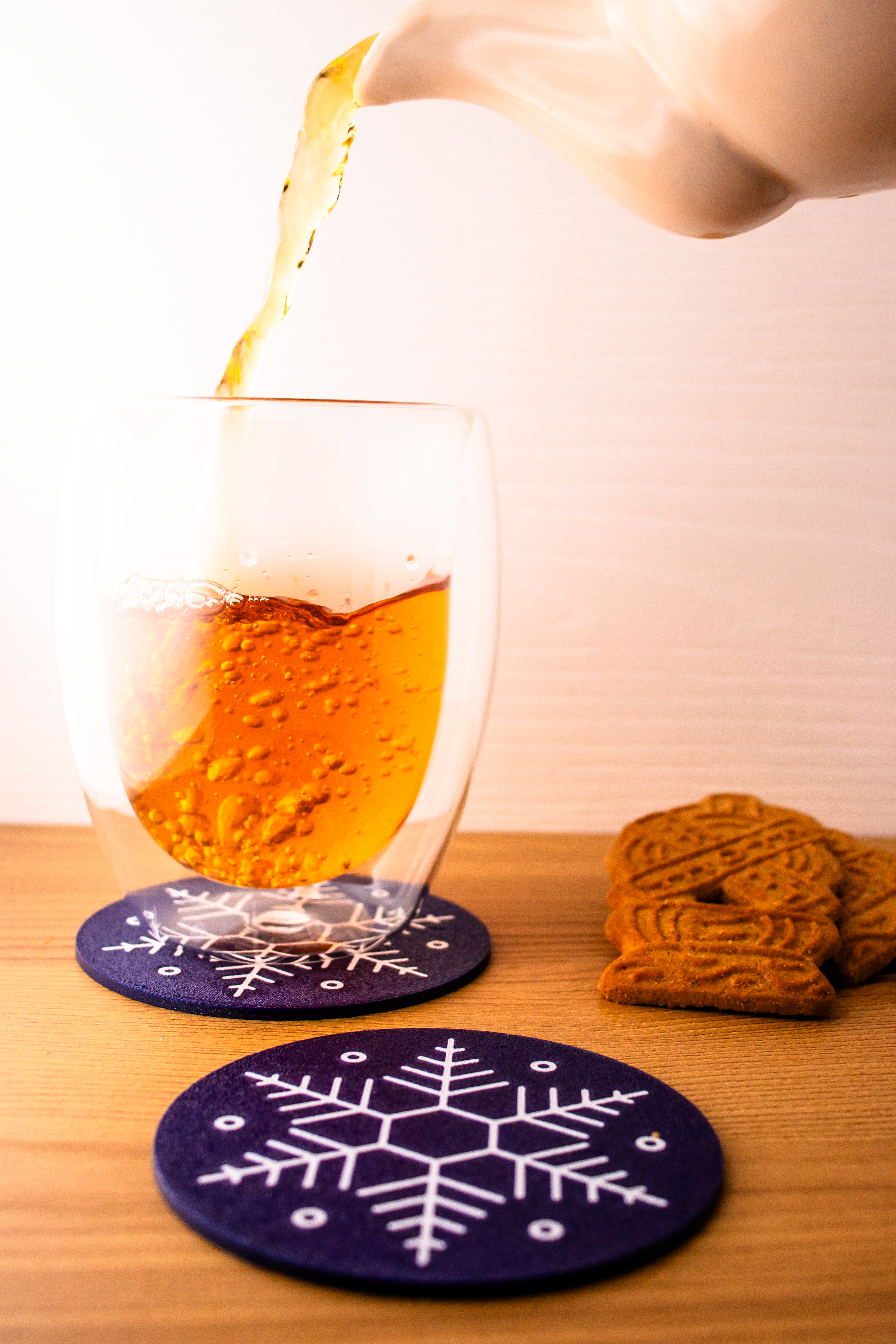 Base de Copos "Snow Flake" Natalício