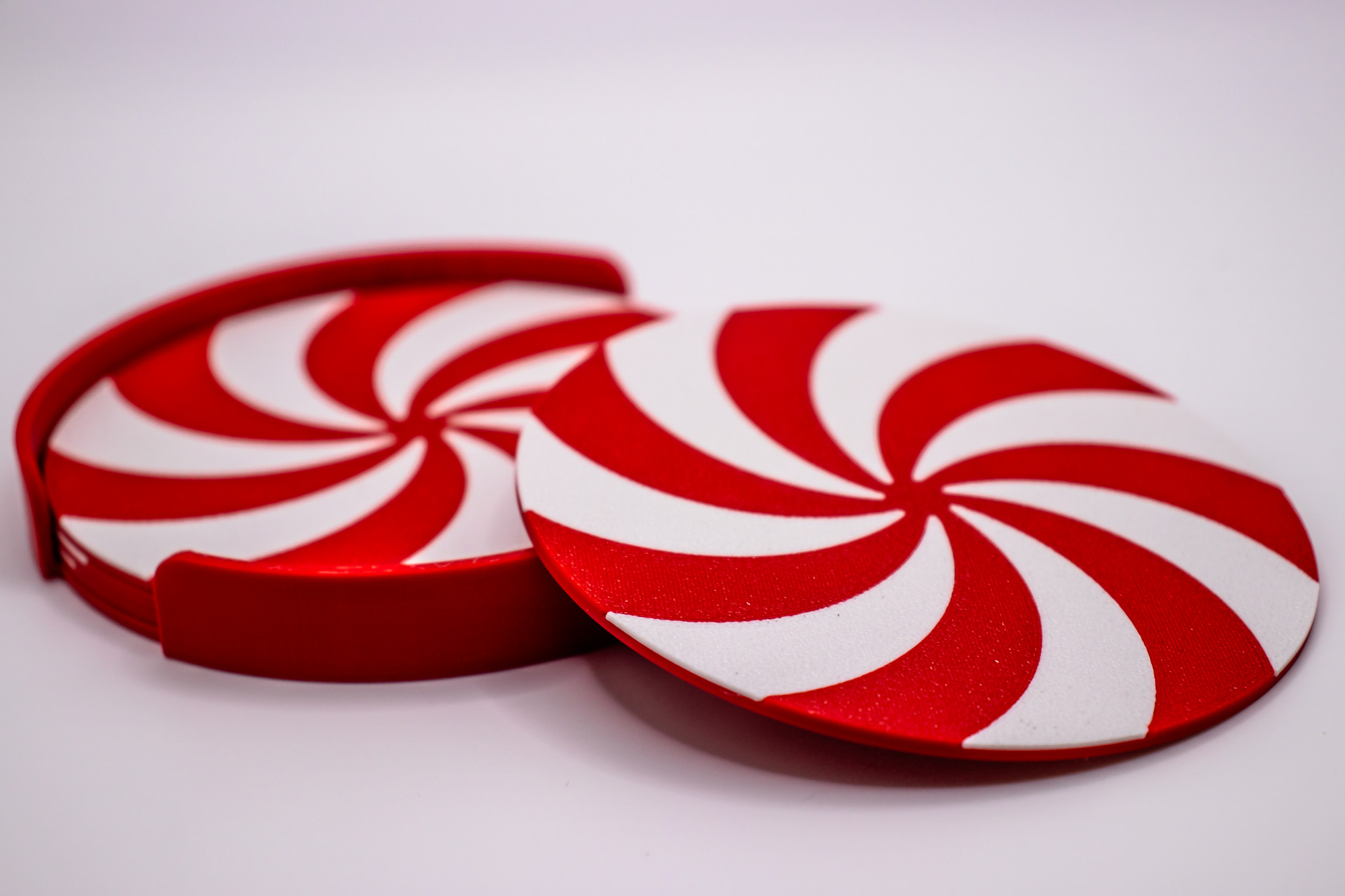 Base de copos "Candy Cane" Natalícia