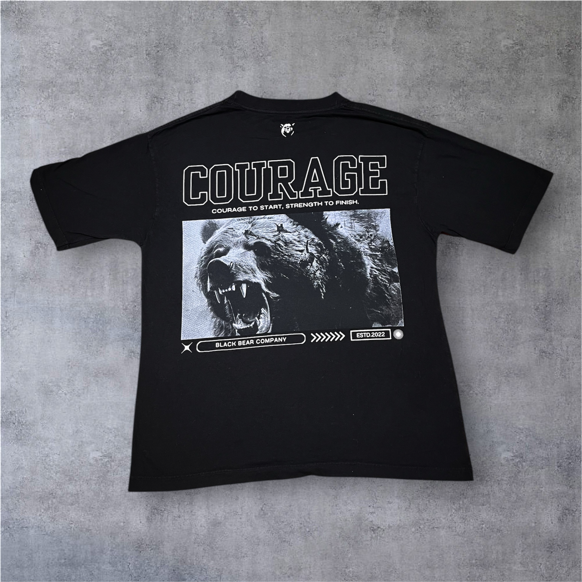 Camiseta Oversized Black Bear - Courage