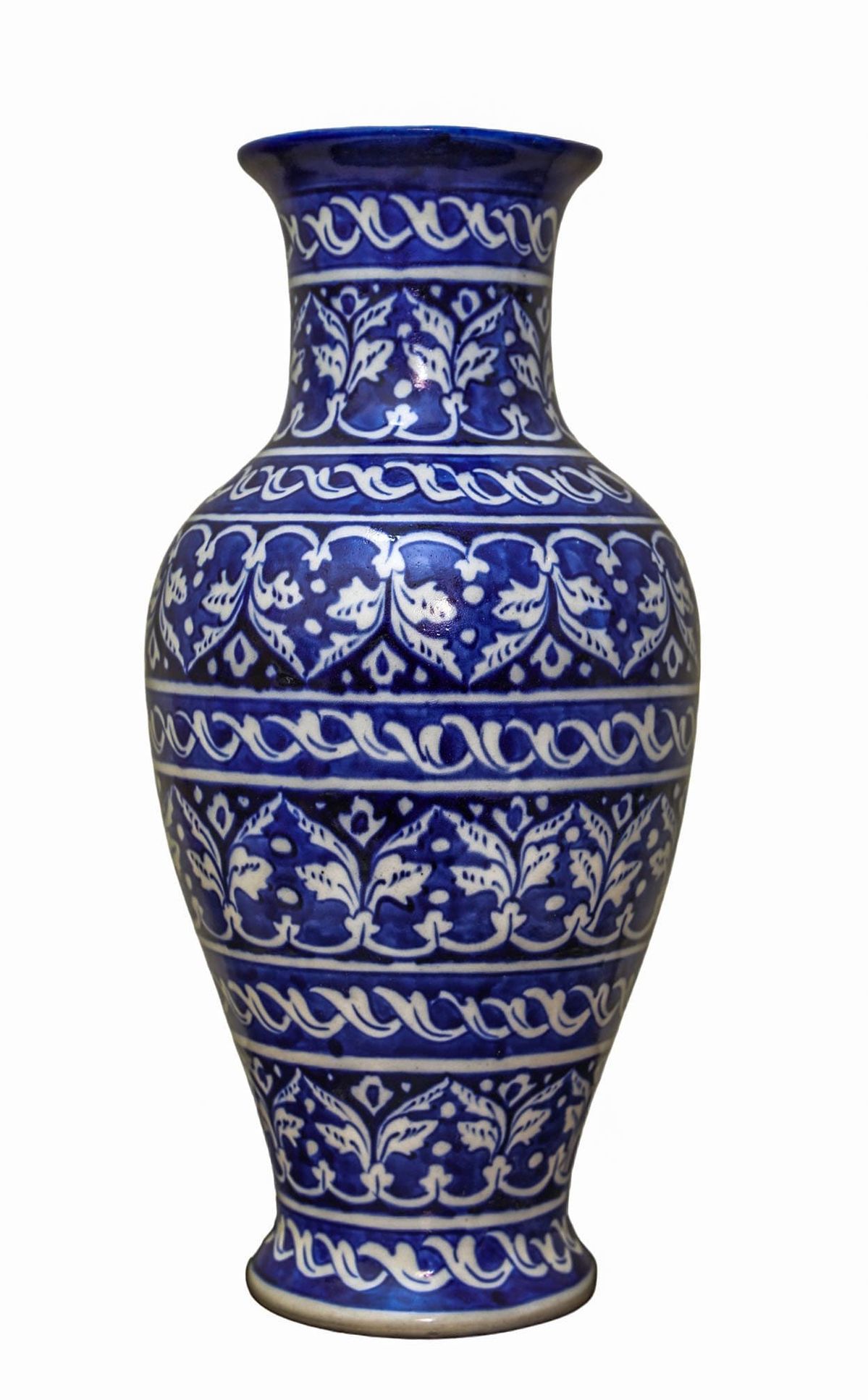 Blue pottery vases