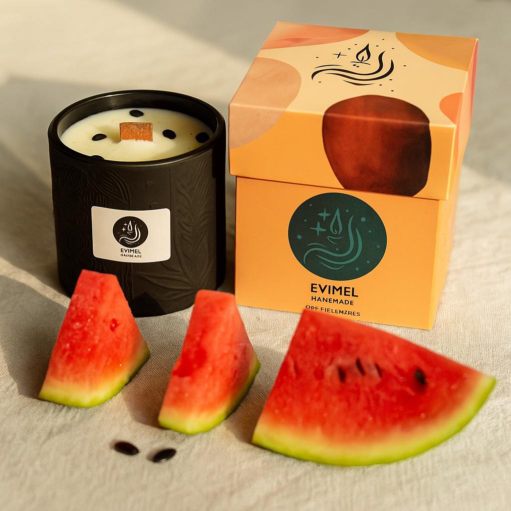 Hand-Poured Watermelon Soy Candle