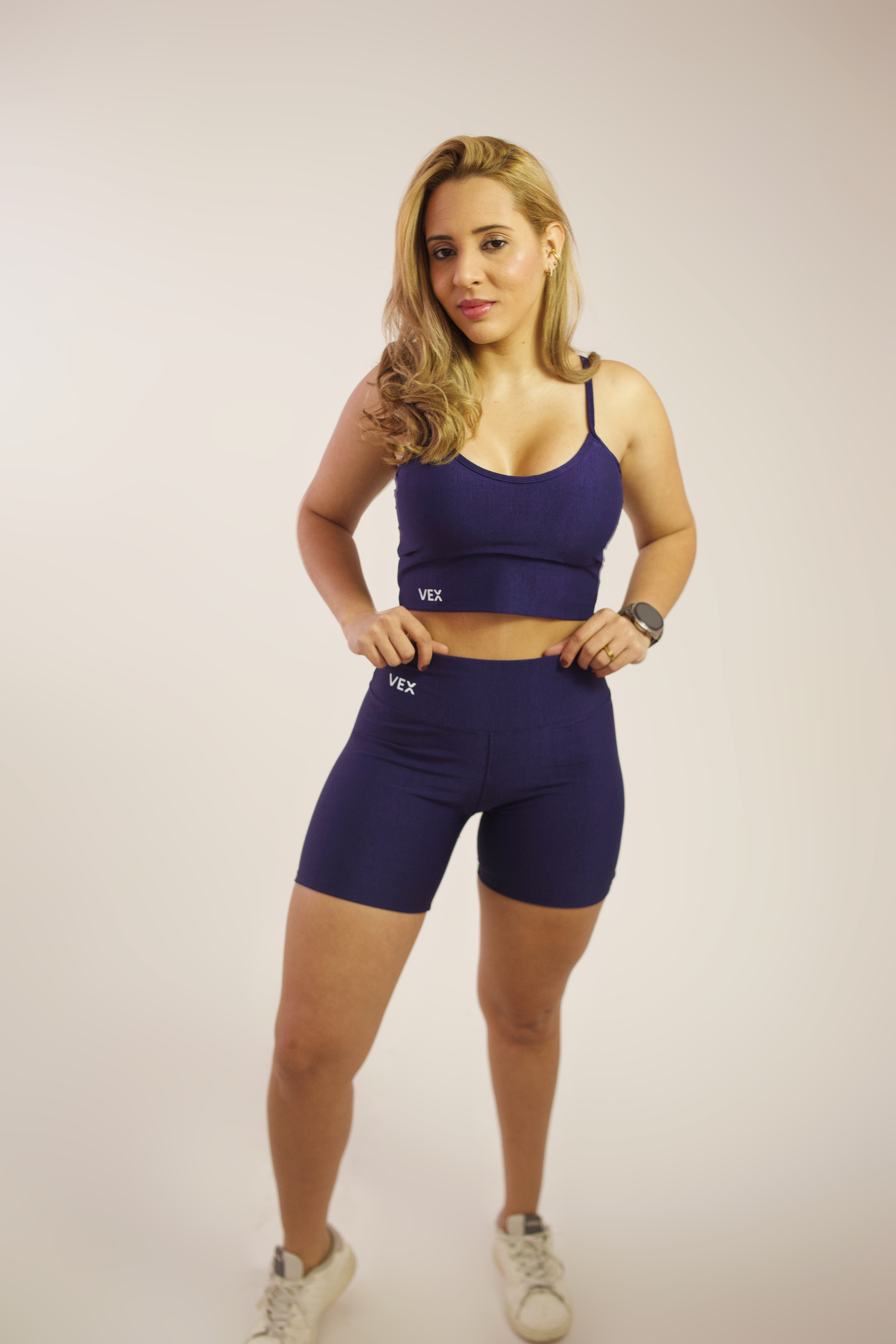 Conjunto VEX Canelado Azul Marinho