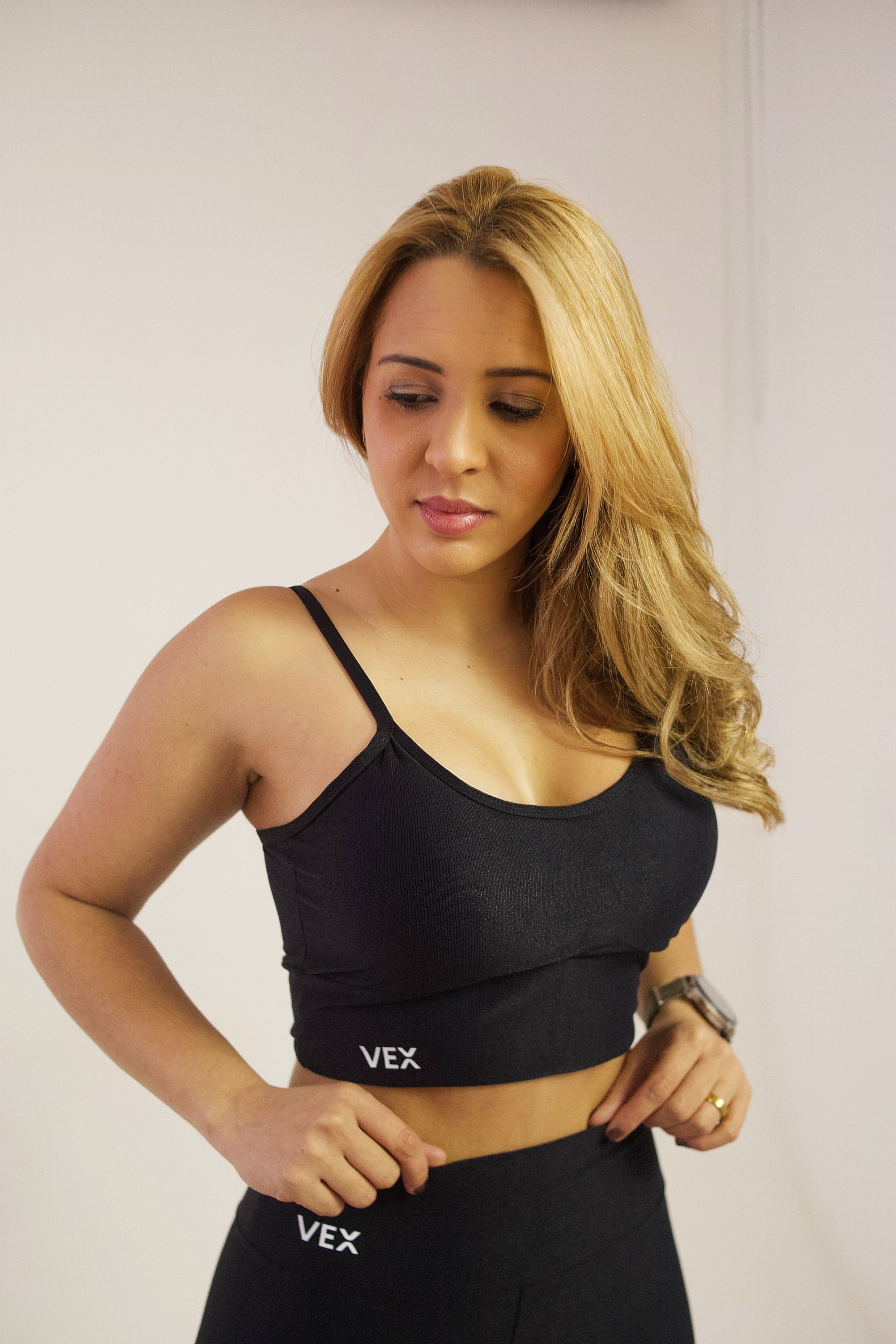 Conjunto VEX Canelado Preto