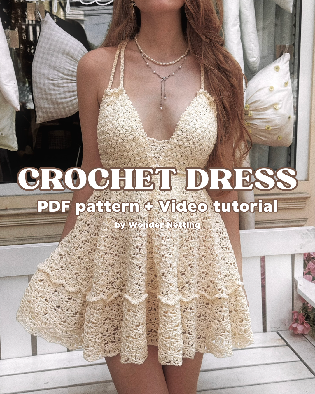 Crochet Pearl Dress PDF Pattern