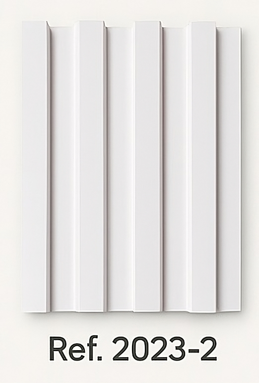 Panel decorativo de madera WPC - White