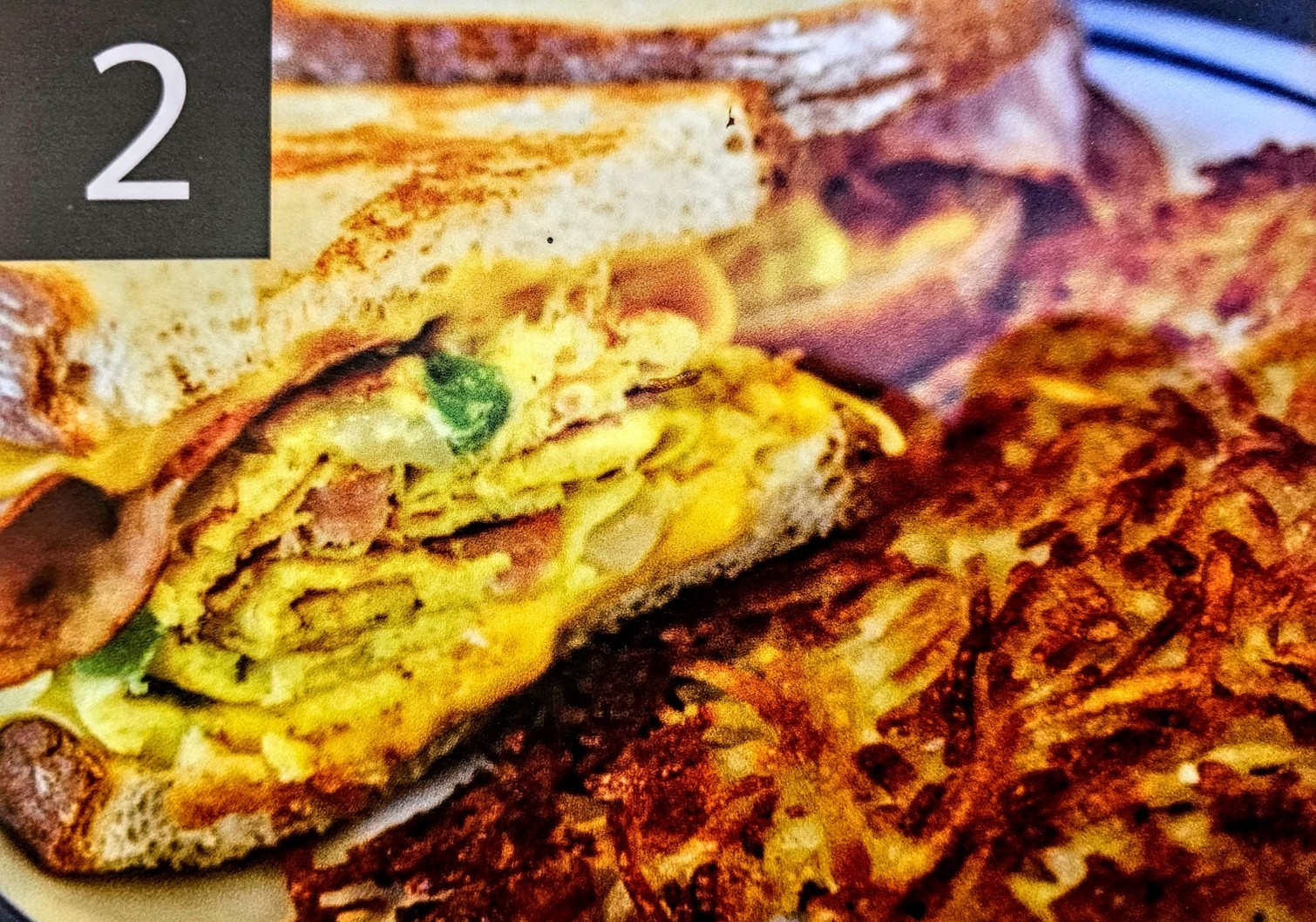 B2. Western style breakfast sandwich