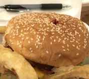 H2. Bacon cheeseburger