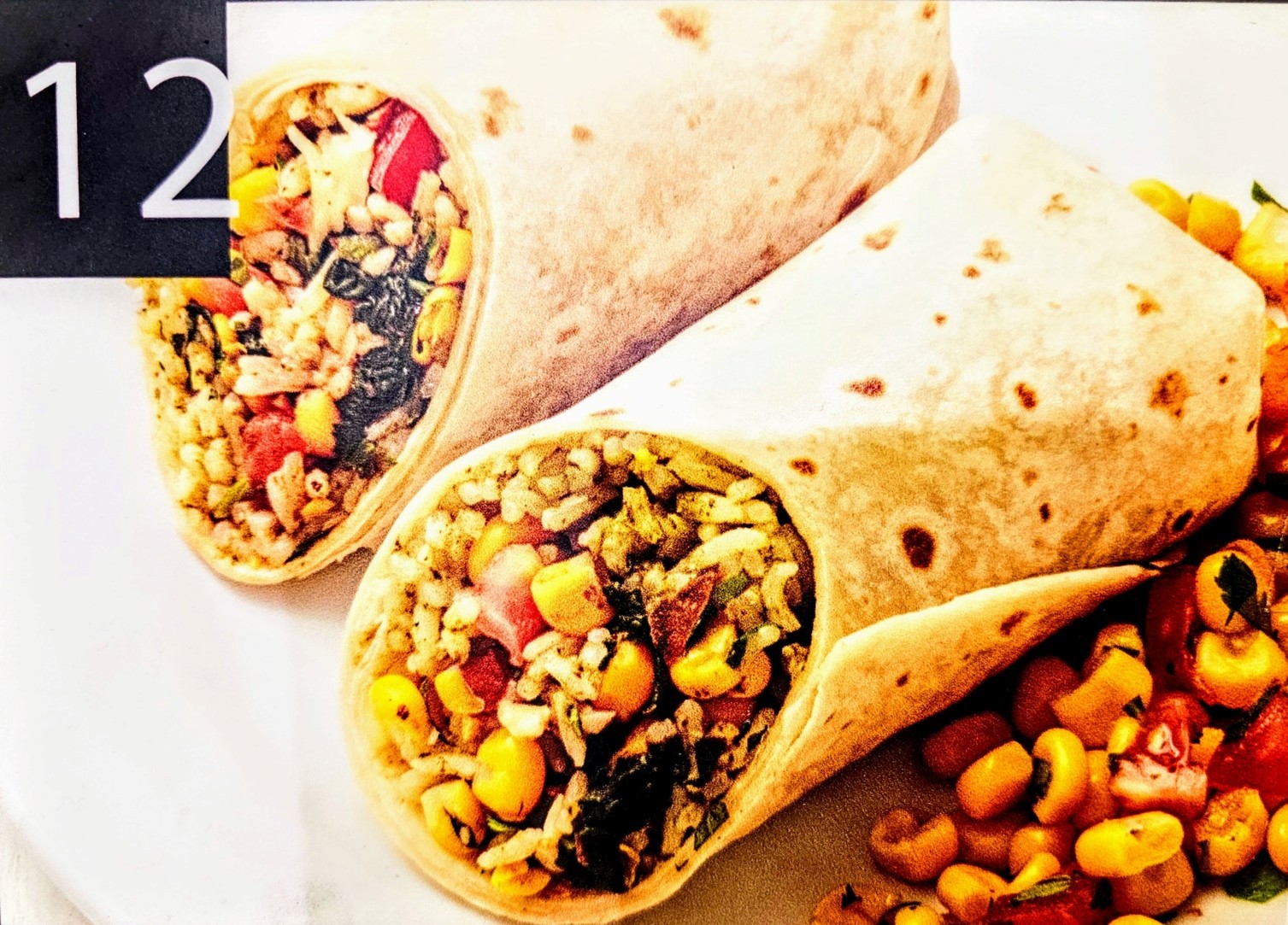 B12. Vegetarian burrito