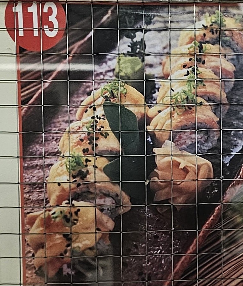 43. Baked salmon specialty roll