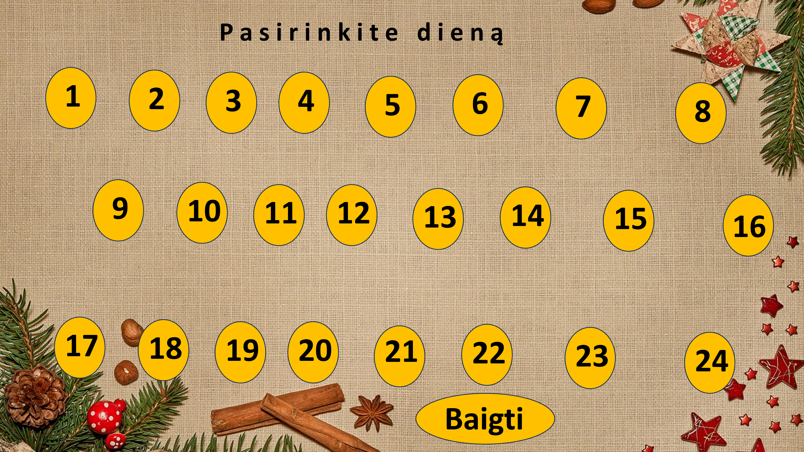 Matematinis advento kalendorius 5-6 kl