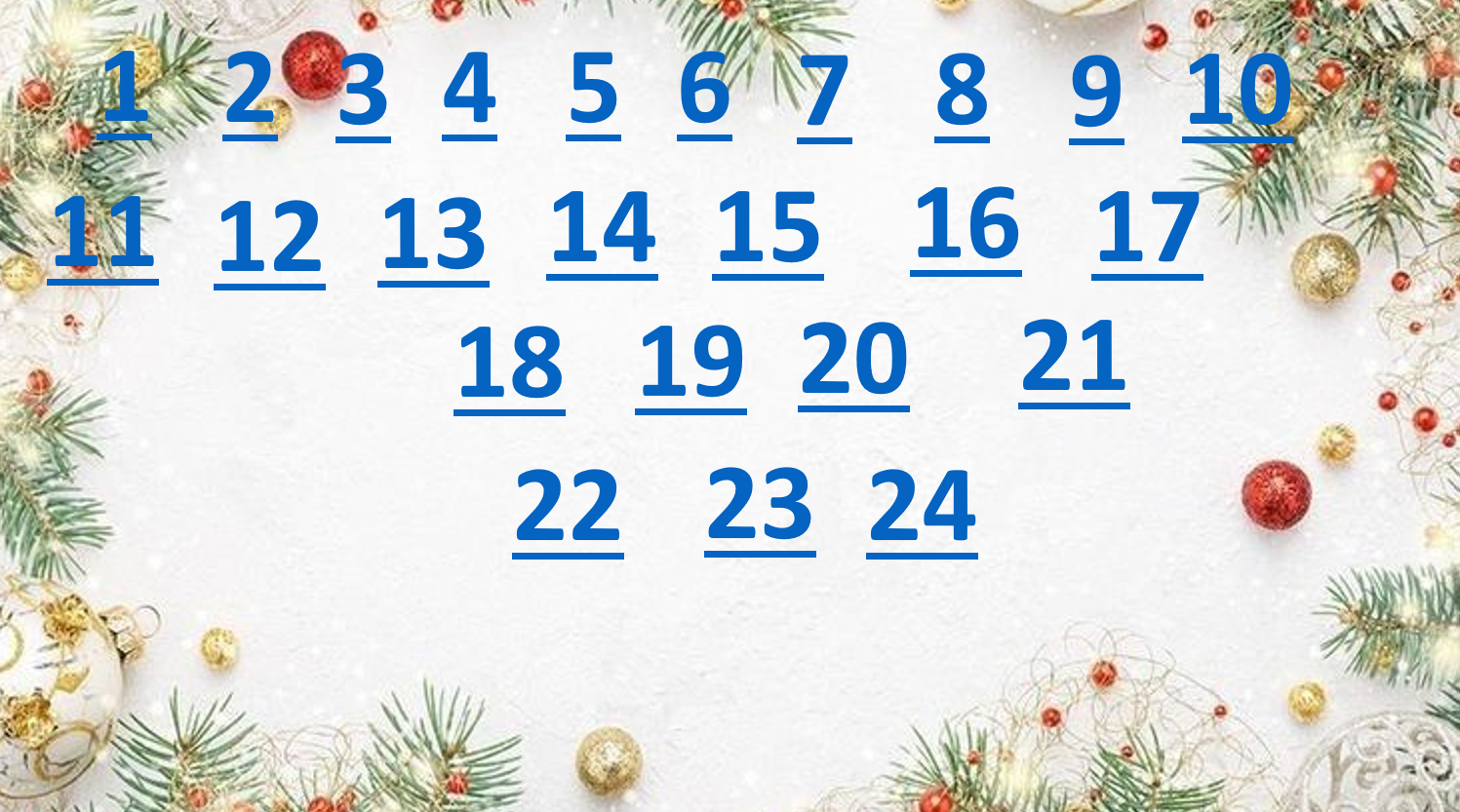 Matematinis advento kalendorius 8-12 kl.