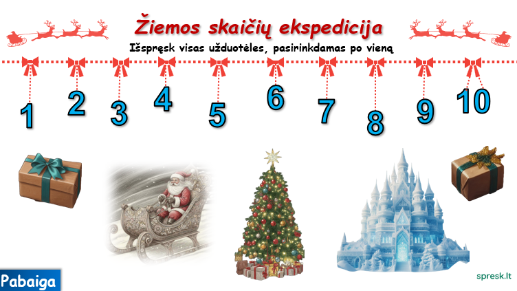 Žiemos skaičių ekspedicija 5-6 kl.