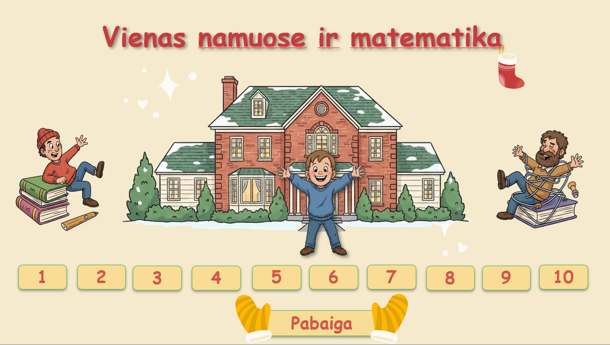 Vienas namuose ir matematika 10 kl.