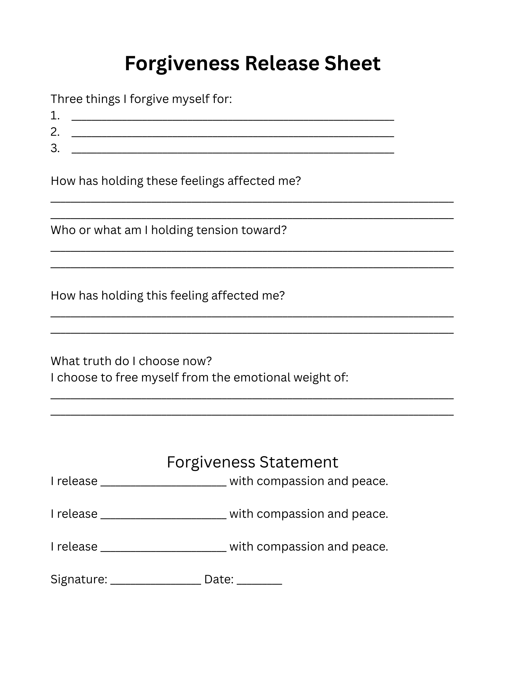 Storm to Peace Transformation Workbook