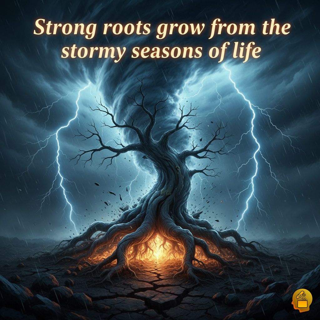 Inspirational Strong Roots Poster
