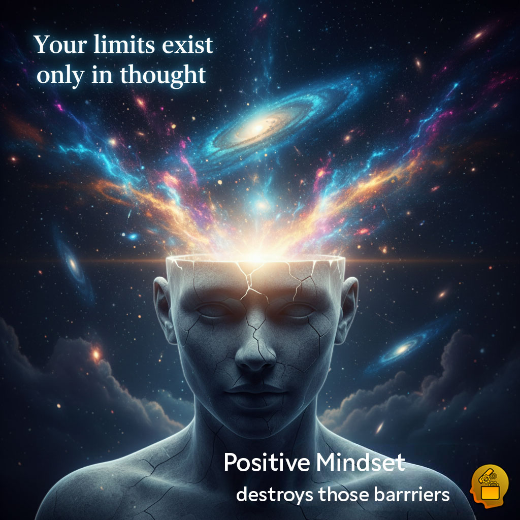 Positive Mindset Motivational Poster "Limits"