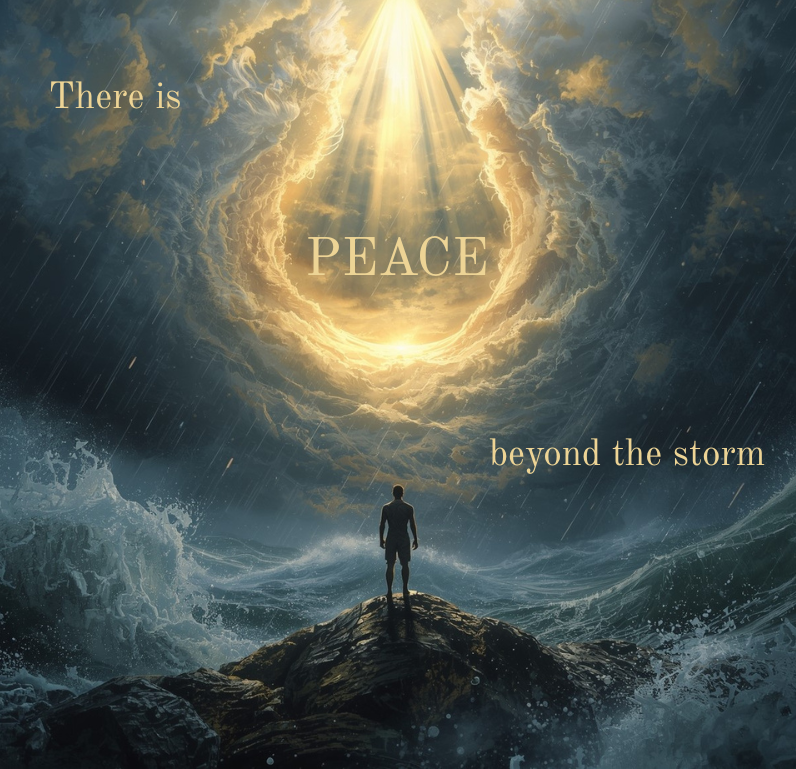 Inspirational Wall Art: Peace Beyond the Storm