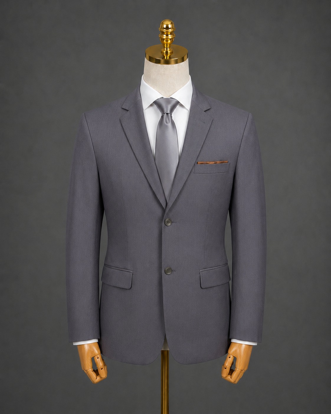 Terno Microfibra Gabardine - Chumbo