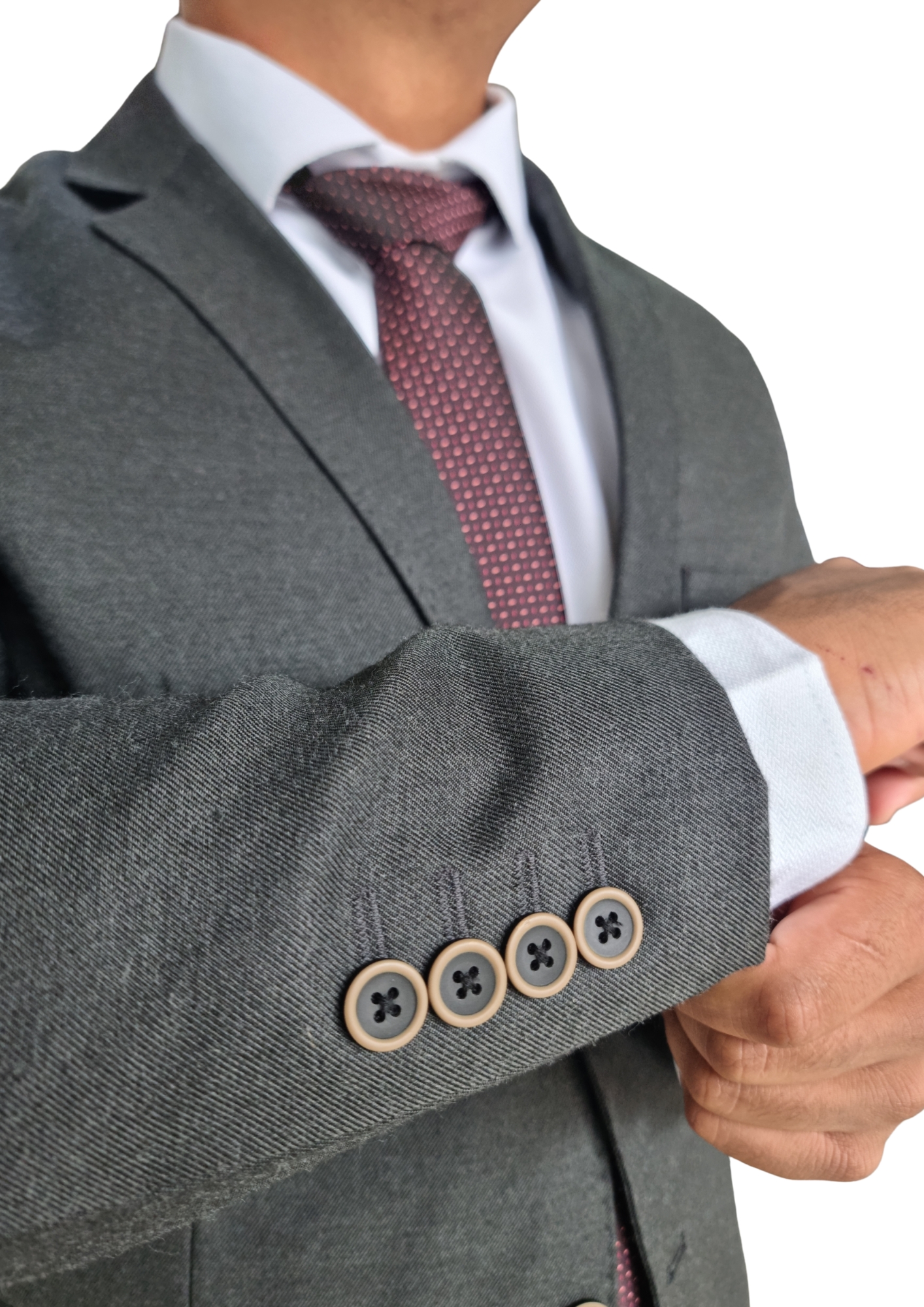 Terno Poliviscose - Chumbo