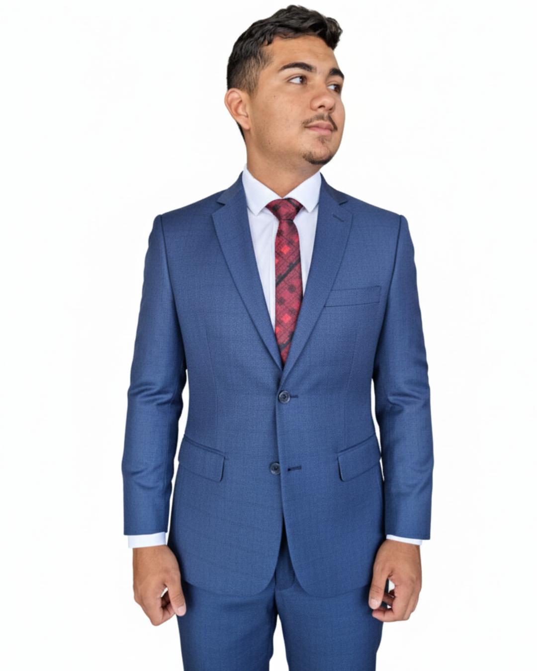 Terno Fio Indiano - Azul Quadriculado 